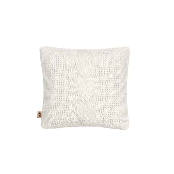 UGG Erie Cable Knit Faur Fur Decorative Pillow Wayfair